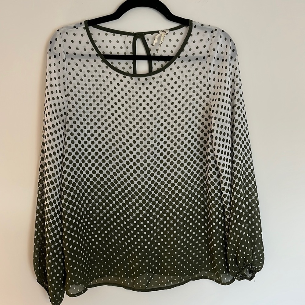 Moa Black and White Polka Dot Top